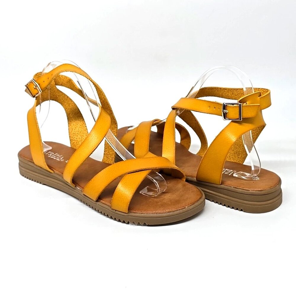 Patrizia by Spring Step ANGHAL Golden Tan Strappy Sandals Women's Size US 9.5 - Picture 9 of 12
